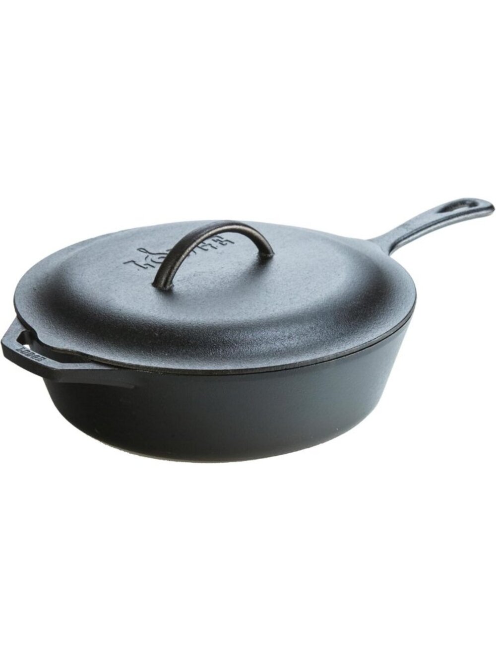 5 Quart Pre-Seasoned Cast Iron Deep Skillet with Lid - Versatile Cookware